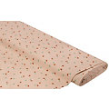 Tissu coton "champignons", blush/multioclore, de la série "Mona"