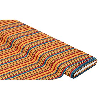 Baumwollstoff Multistripe 'Mona', orange-color