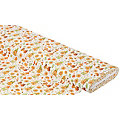 Tissu coton "lutin tournesol", blanc/multicolore, de la série Mona