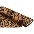 Tissu imitation fourrure "tiger black", marron/multicolore