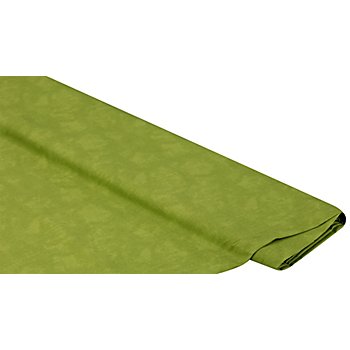 Tissu coton 'moiré', vert gazon, de la série 'Mona'