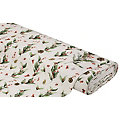 Tissu canevas en coton « Noël », blanc délavé/multicolore