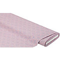 Tissu coton "millefleurs", rose/bleu clair, de la série "Mona"