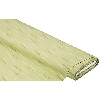 Tissu coton « Lizzy », vert/multicolore, de la série « Lena »