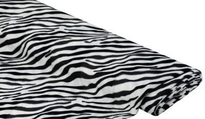 Tissu imitation fourrure « zébre » noir/blanc  acheter en ligne sur  buttinette - loisirs créatifs
