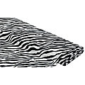 Tissu imitation fourrure « zébre » noir/blanc