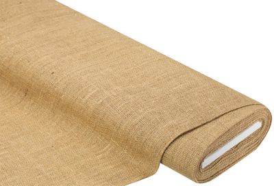 Toile de jute naturelle fil doré - Tissus Price