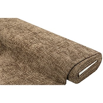 Tissu d'ameublement chenille, taupe chiné