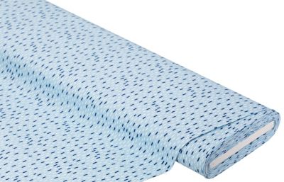 Baumwollstoff Striche "Mona" | blau-color | Bastelbedarf | Patchworkstoffe | buttinette