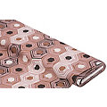 Tissu de décoration « hexagone », rose/multicolore