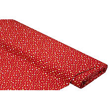 Tissu coton « étoiles », rouge/doré