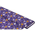 Tissu coton « halloween », violet/multicolore