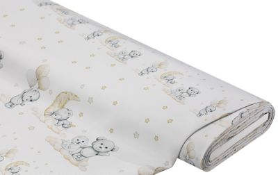 Tissu occultant « ours », gris clair/multicolore