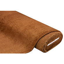 Tissu imitation fourrure, brun rouille/beige