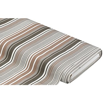 Liegestuhlstoff / Allround-Gewebe 'Streifen', 44 cm breit, braun-color
