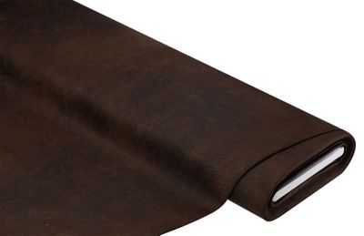 Similicuir "Toho" aspect vieilli, marron foncé