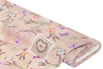 Dekostoff-Digitaldruck Provence Feeling 'Lorena', natur-color