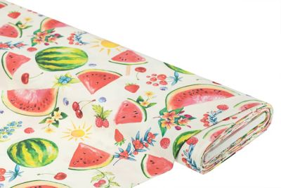 Decoratiestof digitale print watermeloenen 'Lorena'
