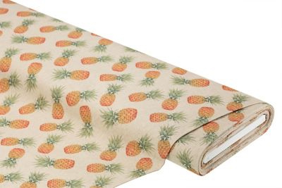 Baumwoll-Canvas 'Ananas', natur-color