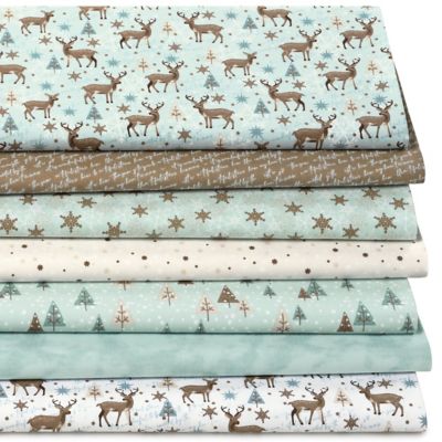 Patchwork- und Quiltpaket 'Winterzeit', hellblau-color