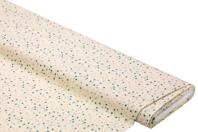 Baumwollstoff Sternchen „Sina“, creme-color