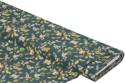 Dekostoff Schneebeeren 'Lorena', grün-color