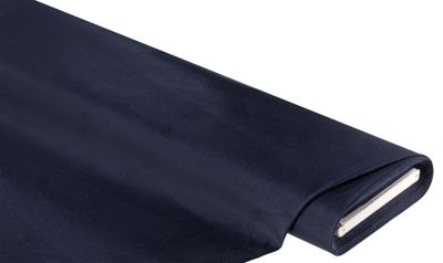 Tissu velours de coton stretch, bleu nuit