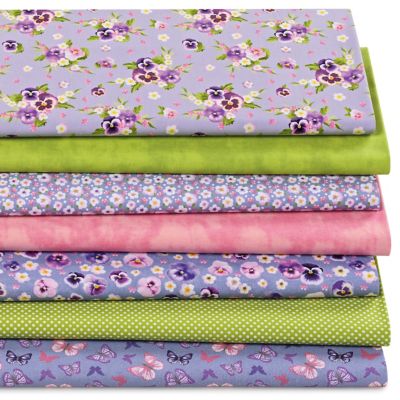 Patchwork- und Quiltpaket 'Stiefmütterchen', lila-color