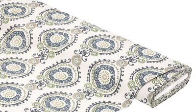 Outdoor-Stoff 'Mandala', grün/blau