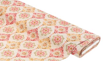 Dekostoff Vintage-Batik 'Lorena', natur-color