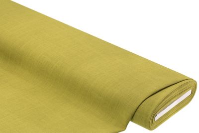 Tissu de décoration aspect lin 'uni', vert
