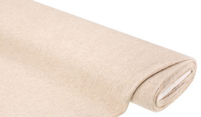 Teddyplüsch in Lammfell-Optik, leinen