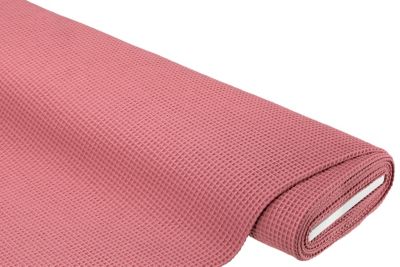 Tissu nid d'abeilles, rose foncé