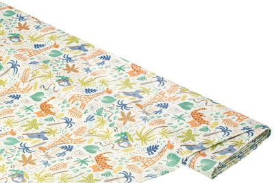 Afneembaar tafelkleed/tafelzeil 'Wilde Dieren', kleurrijk