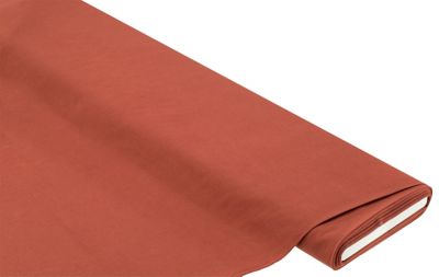Tissu coton 'uni', rouille, série 'Dana'