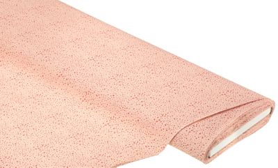 Tissu coton à impression numérique 'pois mini' de la série 'Dana', rose clair/rose