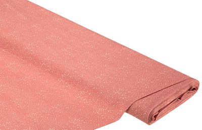 Tissu coton 'pois mini', rose/blanc, série 'Dana'