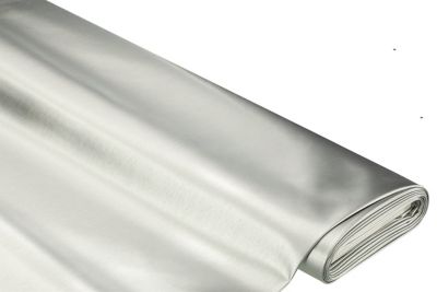 Kunstleer “Metallic”, zilver