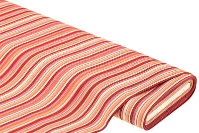 Markisenstoff Streifen 'Palma', orange/rot/pink