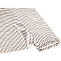 Tissu coton "carreaux vichy", 5 x 5 mm, taupe/blanc