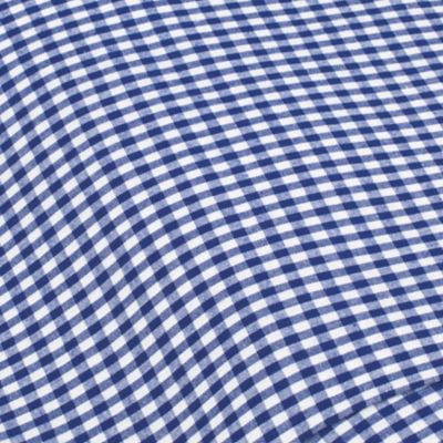GAMUSI Lot De 6 Serviettes Vichy Coton 45x45cm Bleu - Serviettes Tissu Hôtellerie Résistantes
