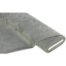 Tissu velouté 'aspect daim', gris