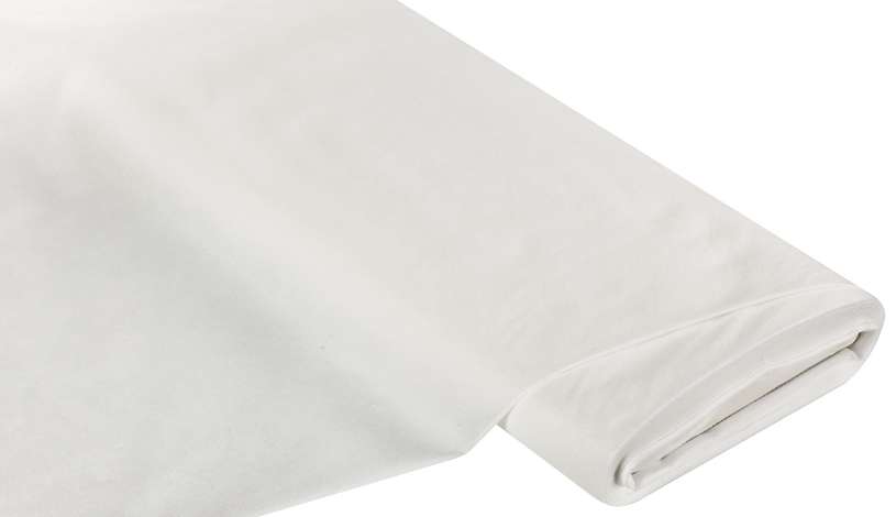 Entoilage de renfort léger et thermocollant, blanc, 52 g/m²