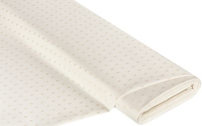 Tissu damassé "mini-losange", écru