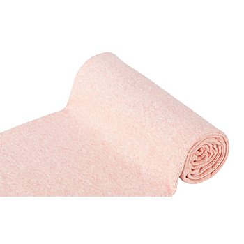 Rippen-Bündchenstoff 'Comfort', rosa-melange