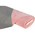 Alpenfleece "Bicolor", grau-melange/rosa
