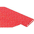 Tissu coton "étoiles", rouge / blanc, de la série "Mona"