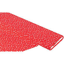 Tissu coton 'étoiles', rouge / blanc, de la série 'Mona'