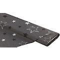 Tissu coton "étoile Stella", graphite