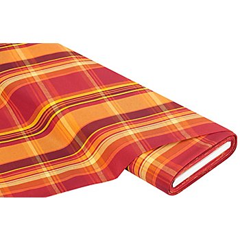 Tissu à carreaux 'Paris', rouge/orange